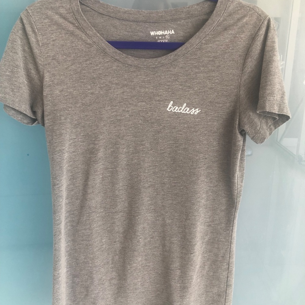 Grey tshirt - badass